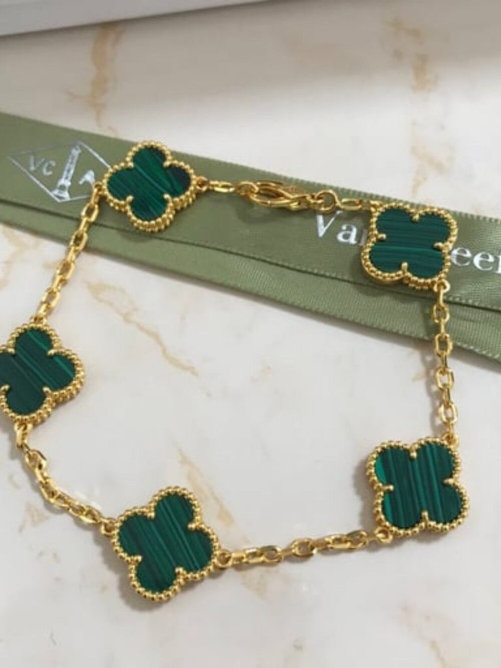 VCA Vintage Alhambra bracelet, 5 motifs